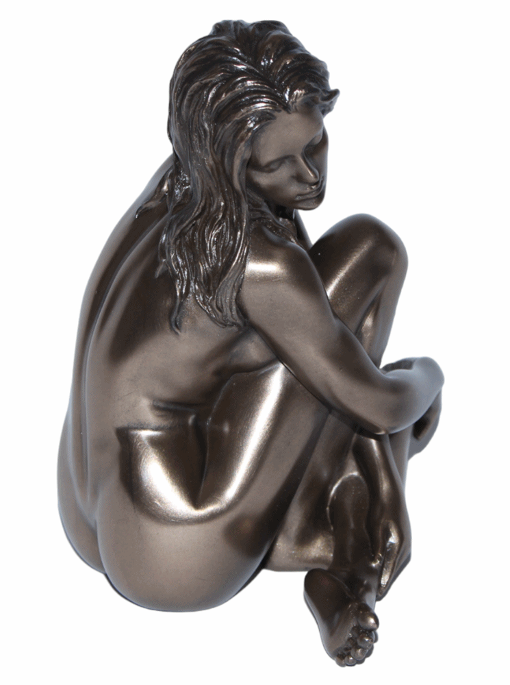 Deko Figur Body Talk Kollektion Frauenakt Frau sitzend H 12 cm Skulptur Figur