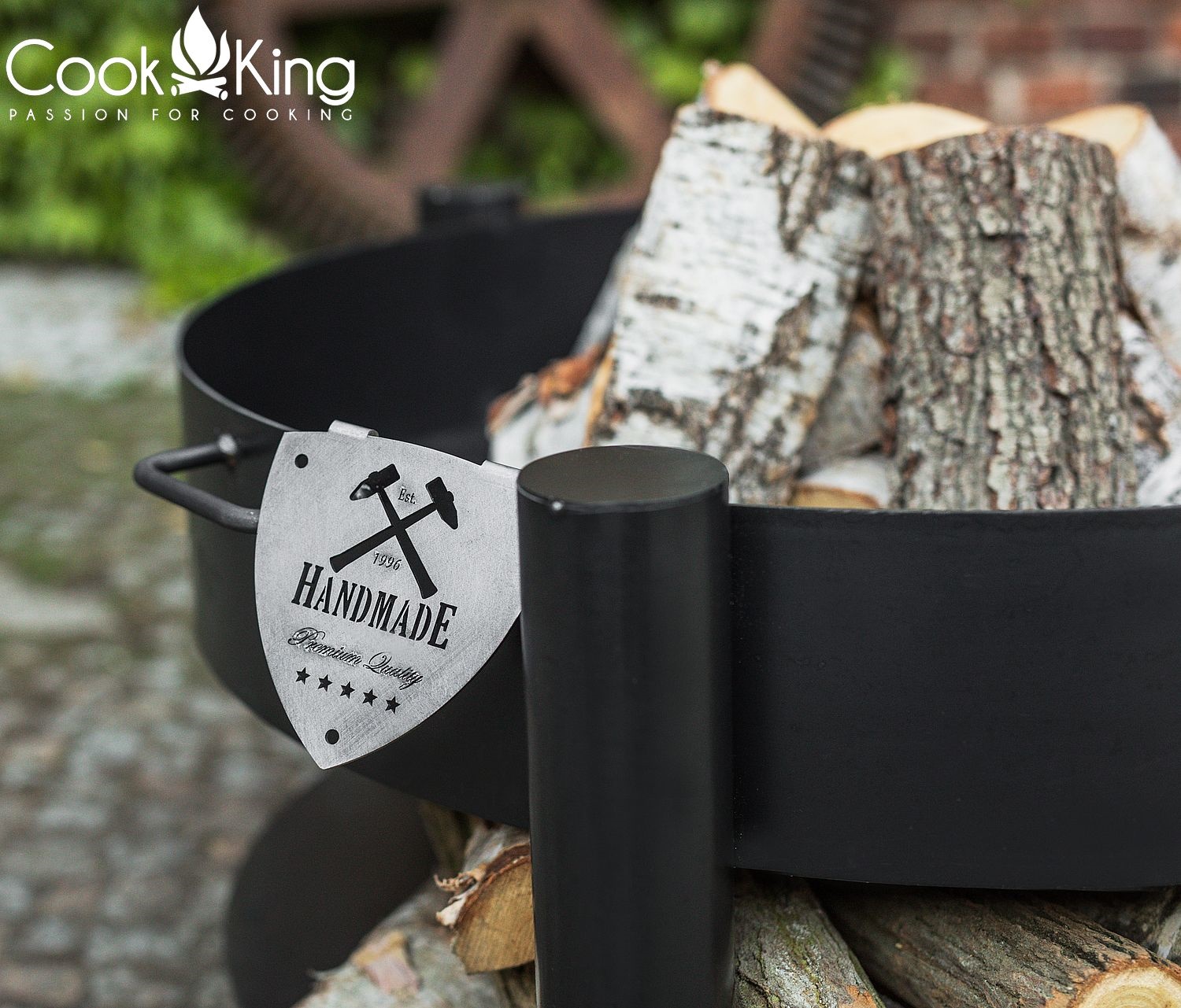 Feuerschale "Montana" high Ø 70 cm Feuerstelle für Garten aus Stahl als Wärmequelle oder Grill