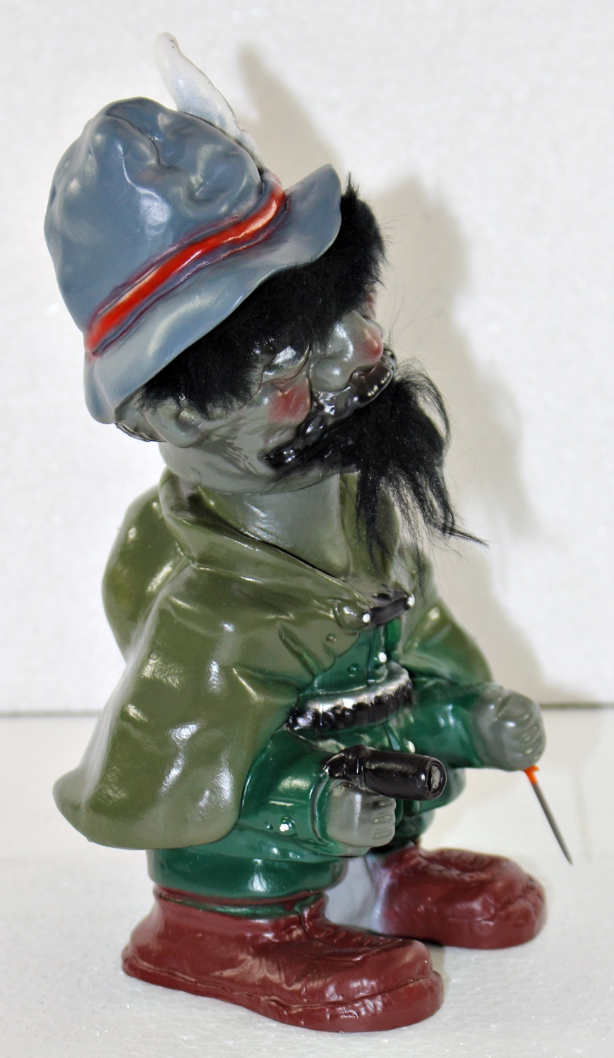 Souvenir Wackel Figur Räuber groß H 22 cm Wackelfigur Original mit Wackelkopf