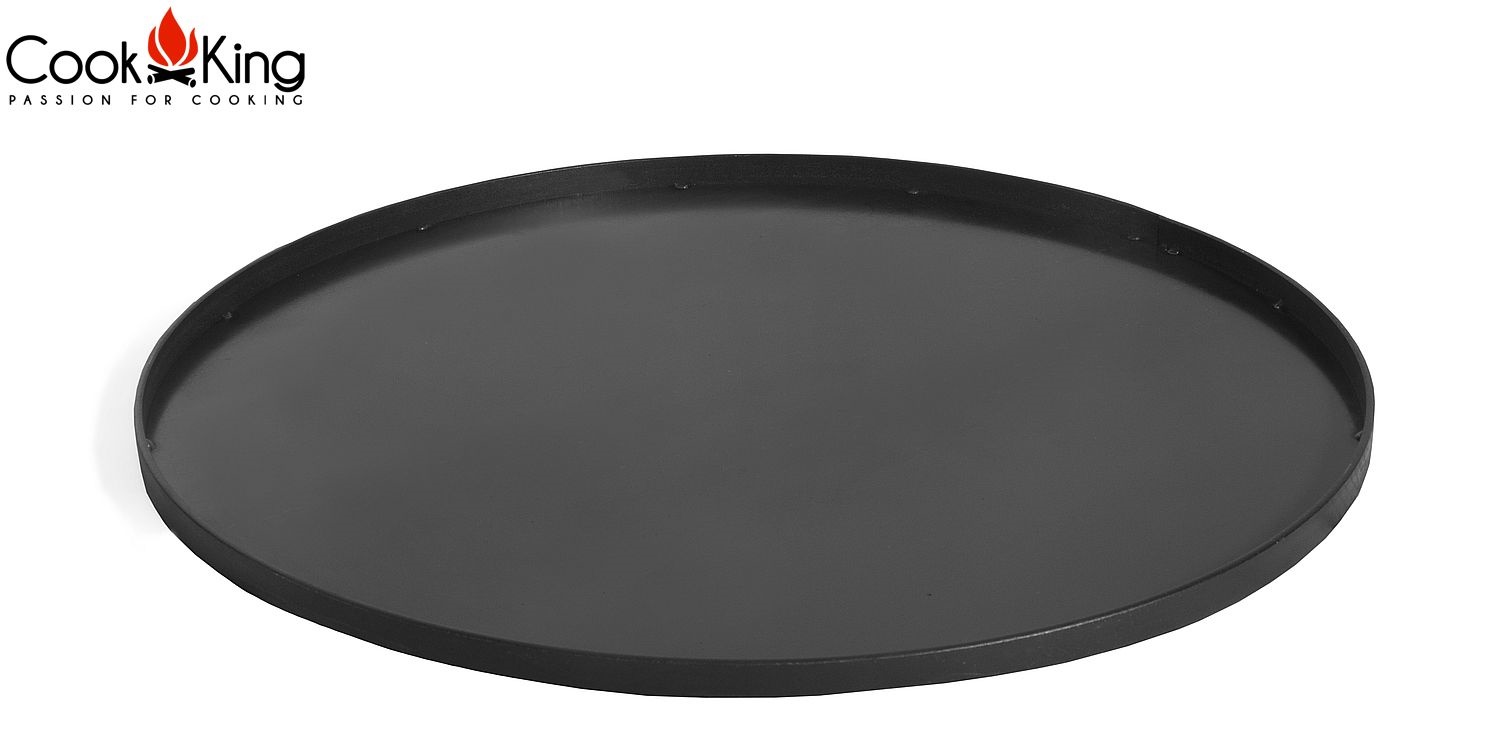 Bodenplatte für Feuerkörbe Ø 60 cm Bodenschutz aus Stahl für Feuersäulen