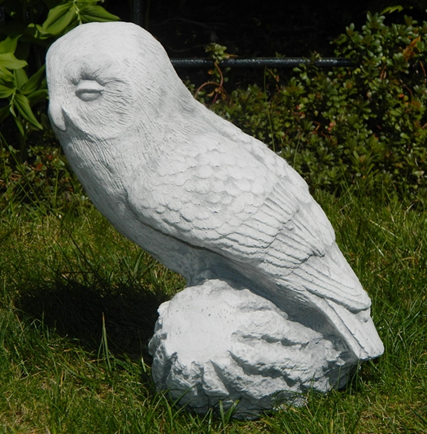 Beton Figur Steinkauz Eule Vogelfigur H 26 cm Waldvogel Dekofigur und Gartenfigur