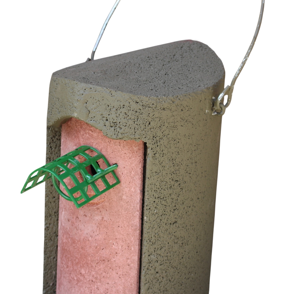 Naturschutzprodukt Nisthöhle Typ 1B Flugloch 26 mm in grün mit Räuberschutz