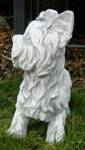 Beton Figur West White Terrier stehend Welpe klein H 26 cm Dekofigur und Gartenfigur