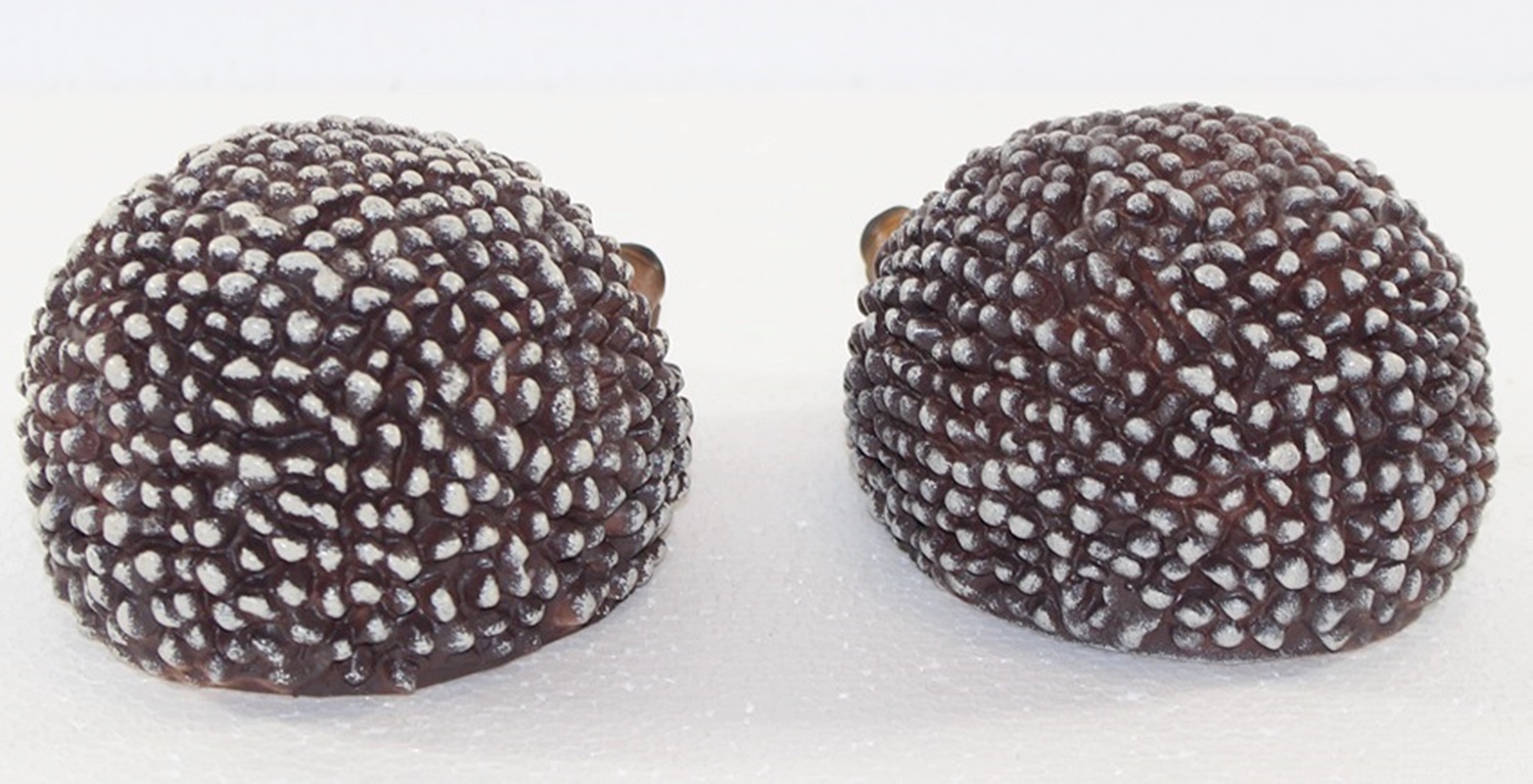 Deko Garten Figur Dekofigur Tierfigur Igel klein 2-er Satz liegend aus Kunststoff Höhe 7 cm