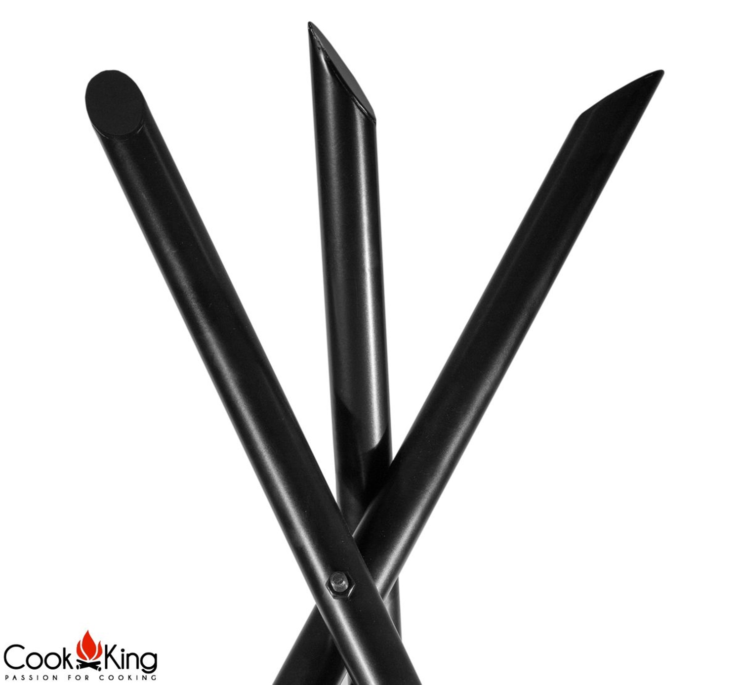 Premium Dreibein Gestell Tipi H 210 cm aus Naturstahl Grill Tripod Grillständer Schwenkgrill