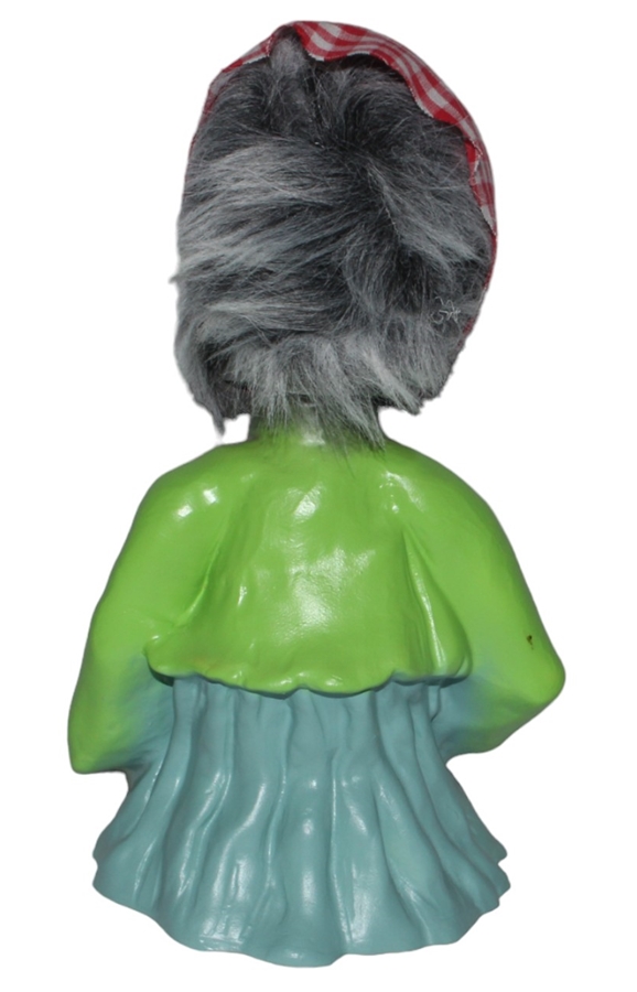 Souvenir Wackel Figur Hexe groß H 22 cm Wackelfigur Original mit Wackelkopf