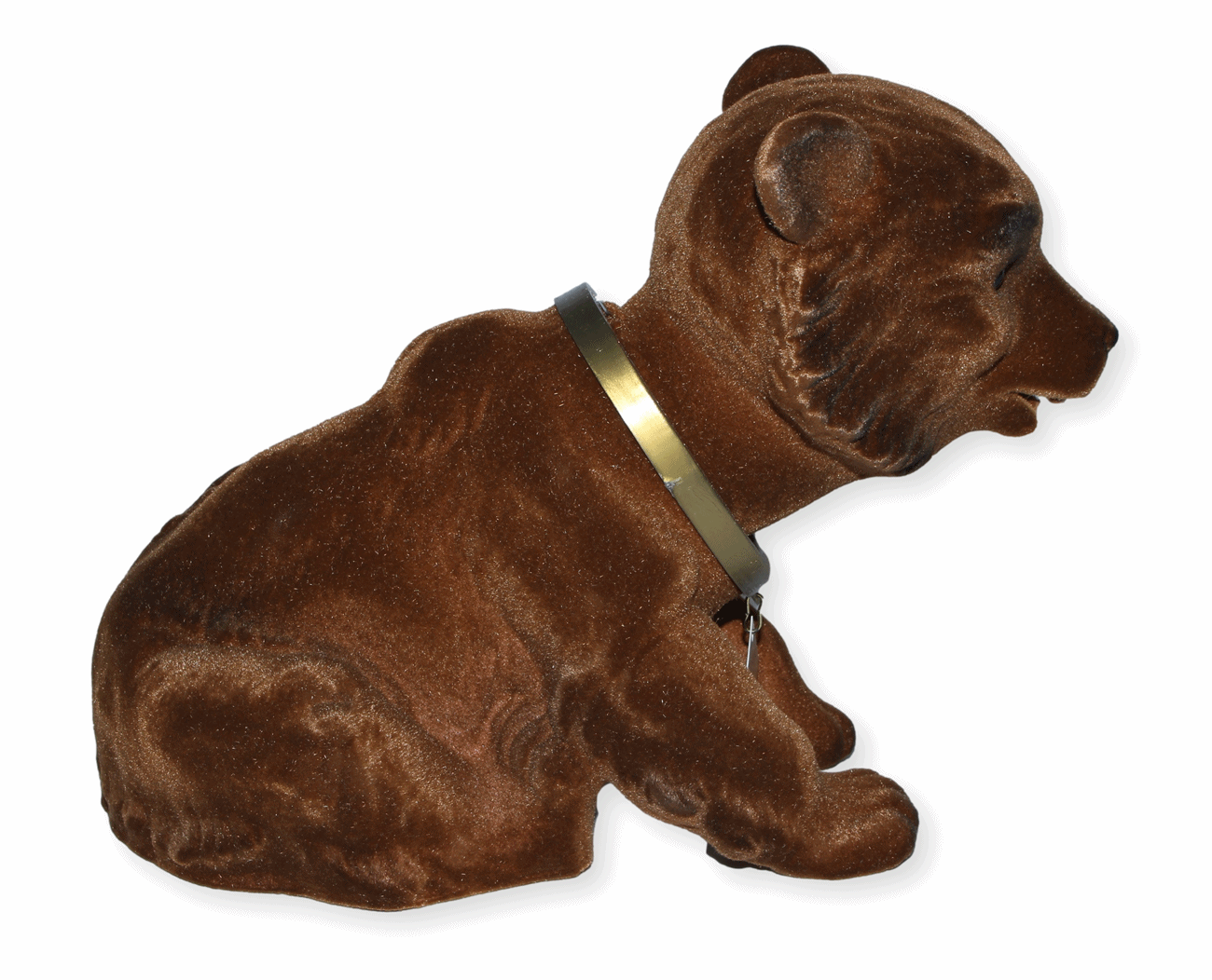 Wackel Figur Braunbär Wackeltier H 18 cm groß sitzend Dekofigur mit Wackelkopf