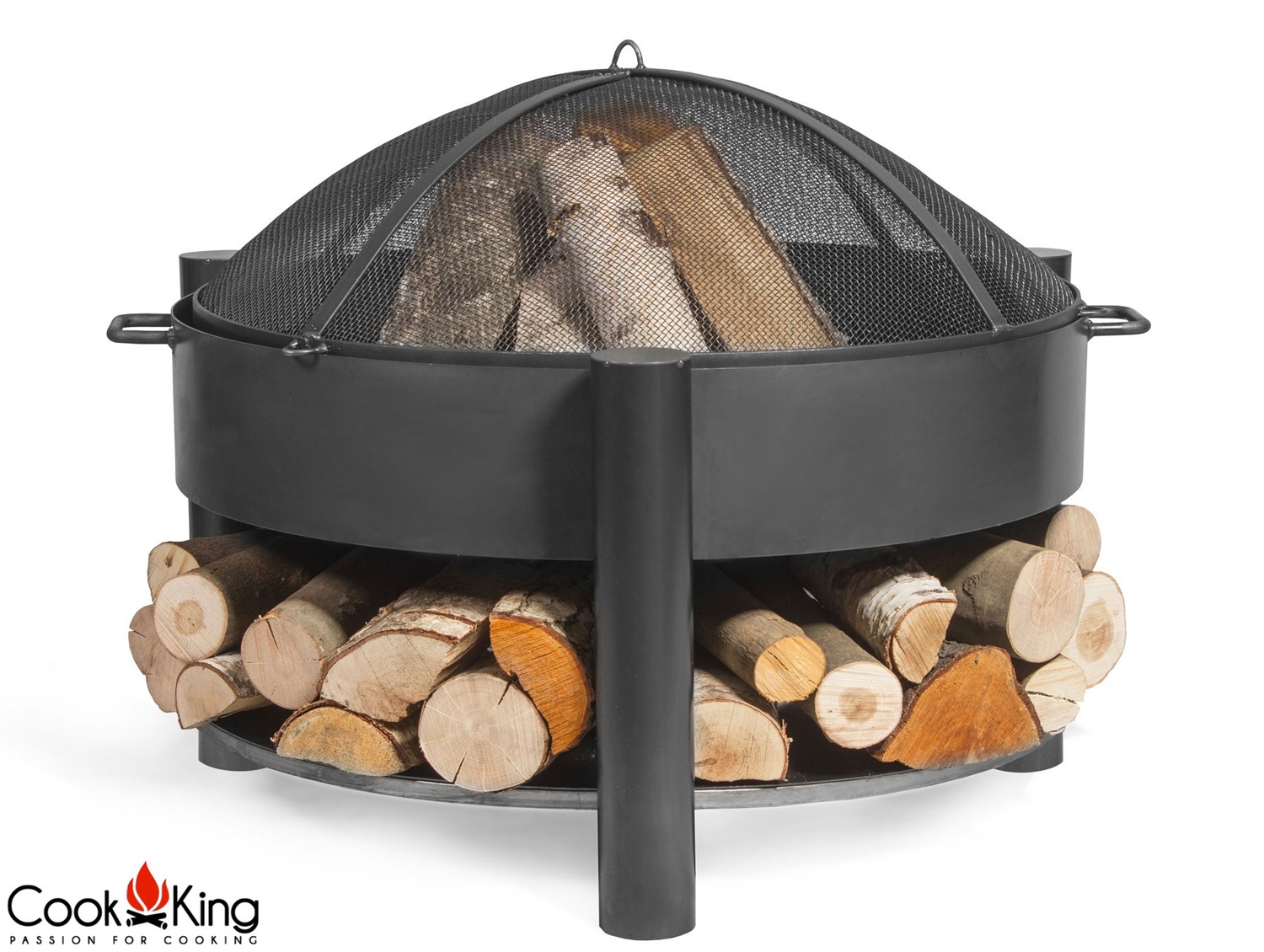 Feuerschale "Montana" Ø 70 cm Feuerstelle für Garten aus Stahl Feuerkorb als Wärmequelle oder Grill