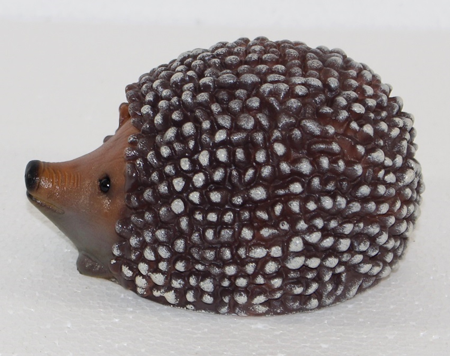 Deko Garten Figur Dekofigur Gartenfigur Tierfigur Igel liegend klein aus Kunststoff Höhe 7 cm