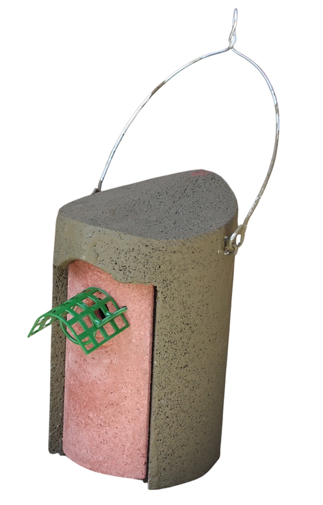 Naturschutzprodukt Nisthöhle Typ 1B Flugloch 26 mm in grün mit Räuberschutz