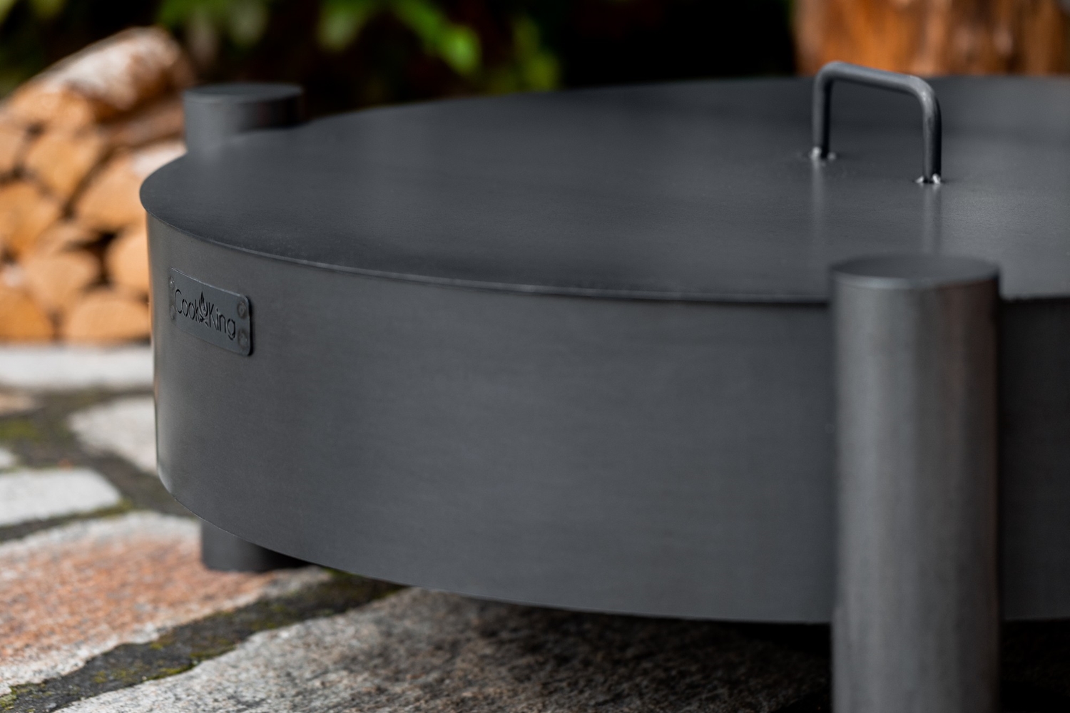 Feuerschale "Haiti" Ø 70cm Feuerstelle für den Garten aus Stahl Feuerkorb als Wärmequelle oder Grill