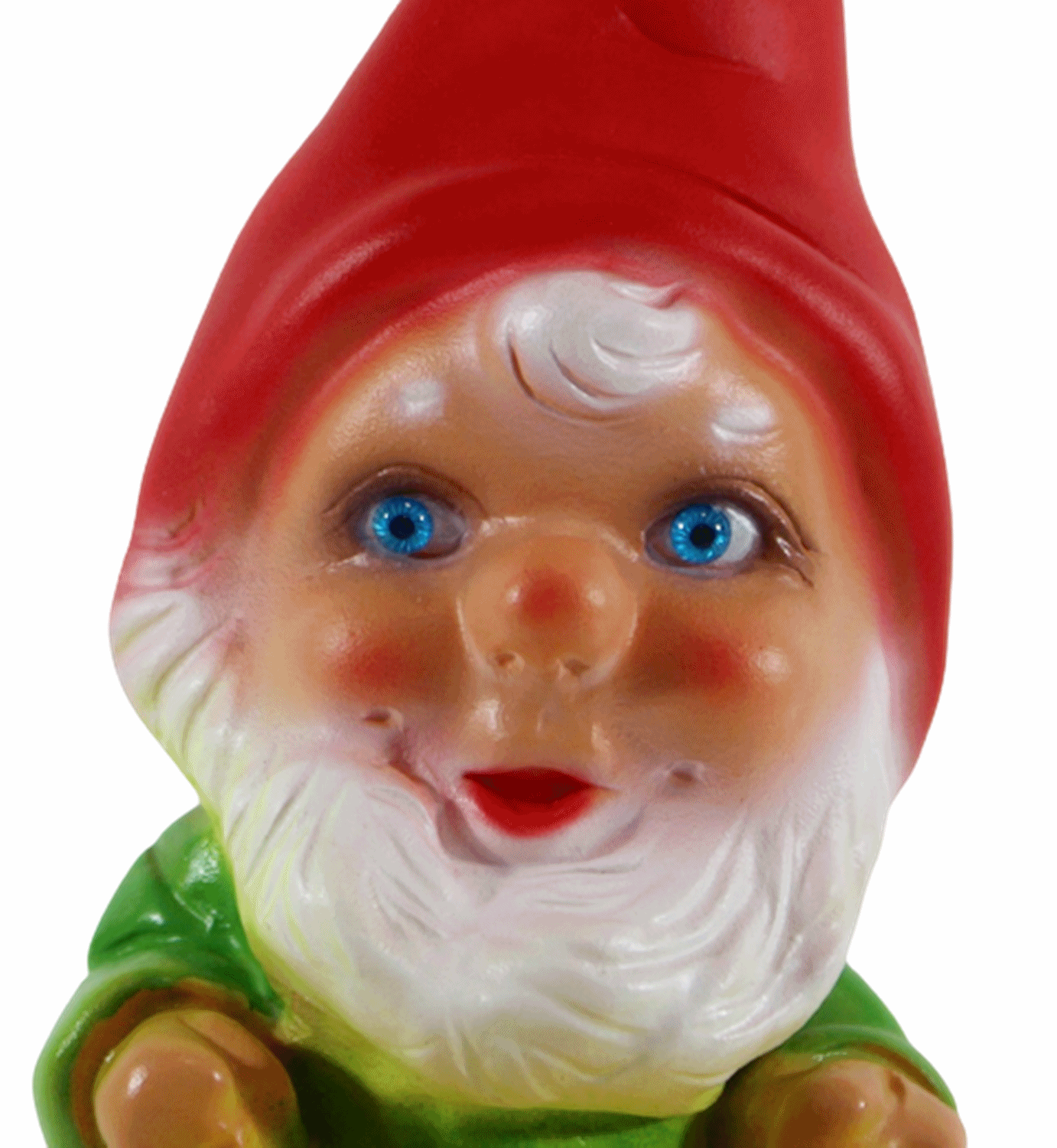 Gartenzwerg Deko Garten Figur Zwerg Gärtner mit Schubkarre stehend aus Kunststoff Höhe 18 cm