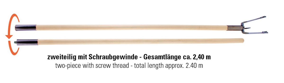 Naturschutzprodukt Zubehör Gabelstange H 2,4 m für Nisthöhlen 1B, 2M, 3S und 2H