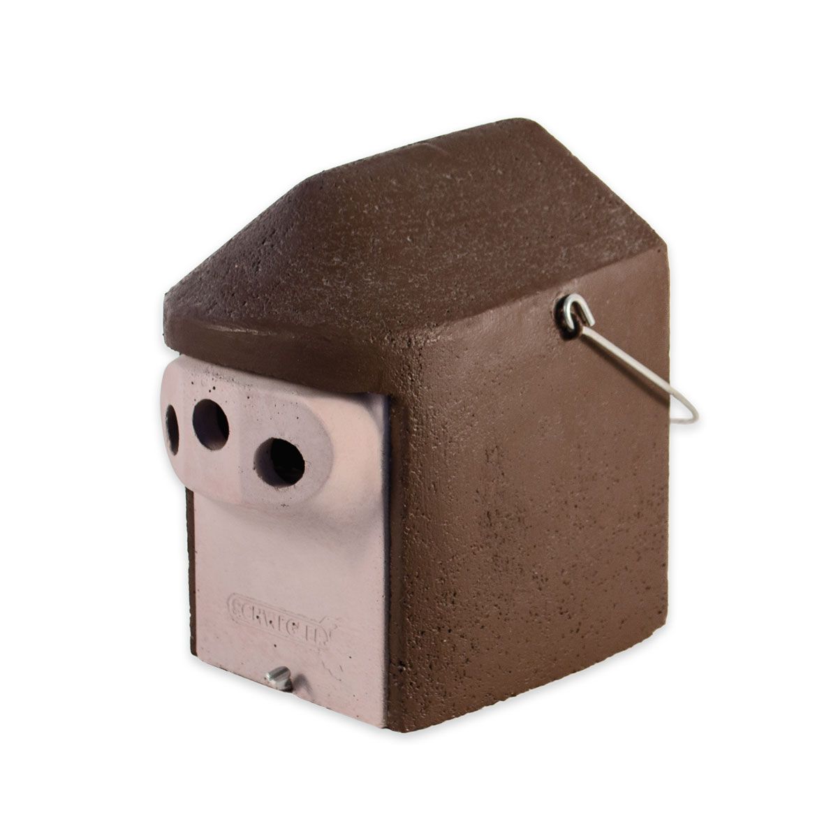 Naturschutzprodukt Vogel Nisthöhle Satz 2 Stück Typ 2GR Dreiloch je 27 mm mit Marderschutz