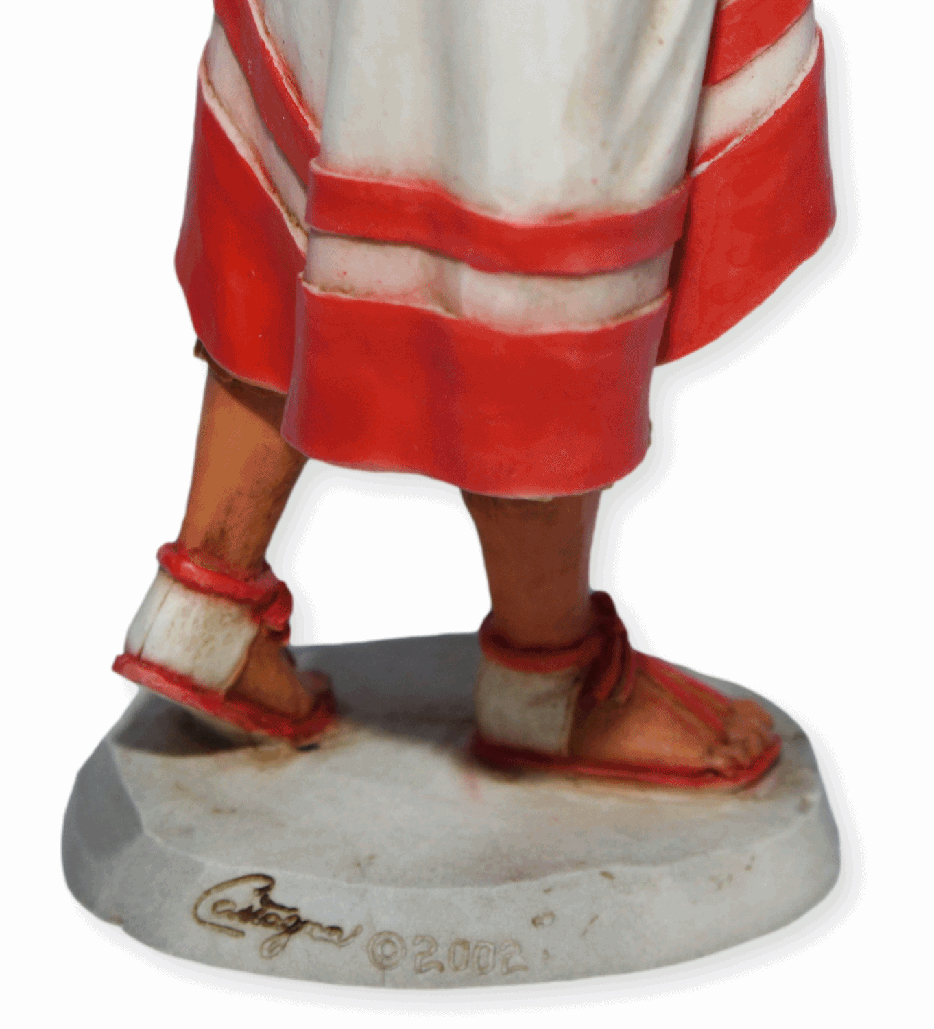 Indianerfigur Indianer Nezahualcoyotl "Hungriger Koyote" H 18,5 cm Native American Figur Castagna