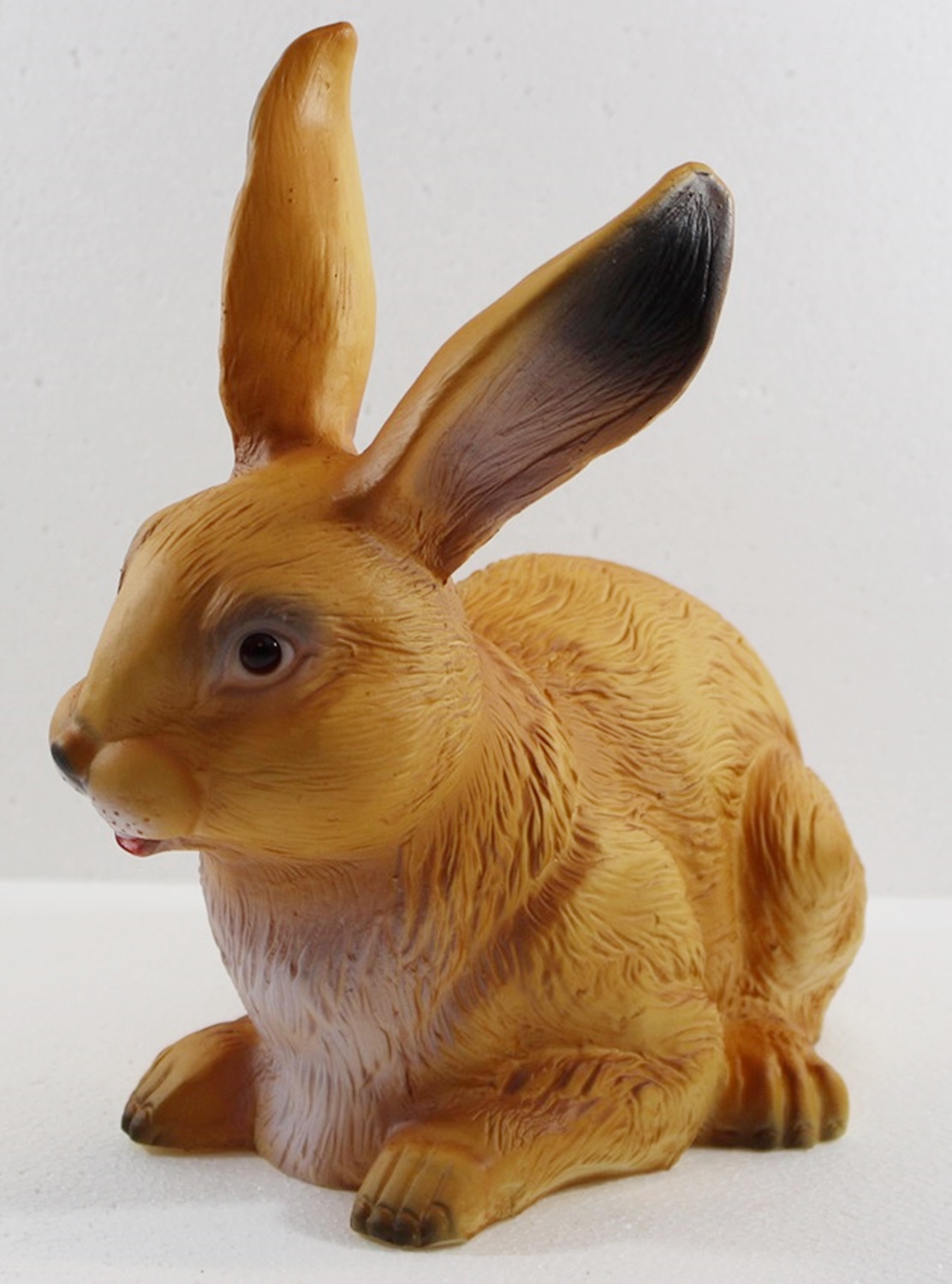 Deko Garten Figur Dekofigur Gartenfigur Tierfigur Hase sitzend aus Kunststoff Höhe 25 cm