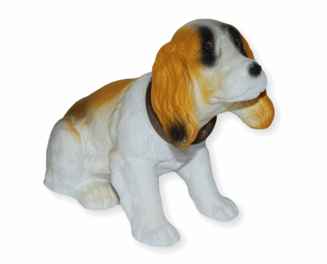 Wackel Figur Hund Bernhardiner Wackelfigur H 13 cm klein Dekofigur mit Wackelkopf