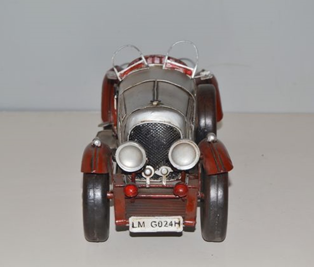 Blechauto Nostalgie Modellauto Oldtimer Automarke Bentley 1927 Roadster Länge 33 cm aus Blech