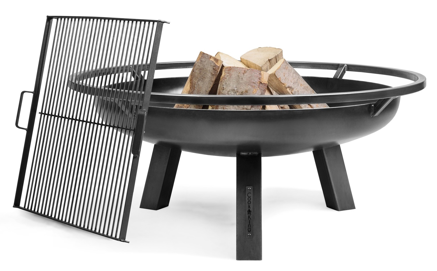Feuerschale "Porto" Ø 70cm Feuerstelle für den Garten aus Stahl Feuerkorb als Wärmequelle oder Grill