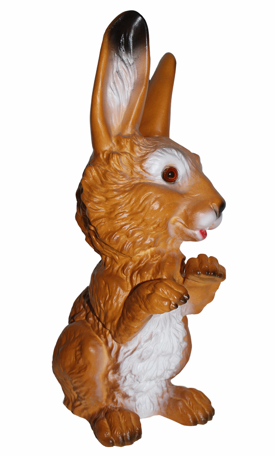 Deko Garten Figur Dekofigur Gartenfigur Tierfigur Hase aufwartend aus Kunststoff Höhe 30 cm