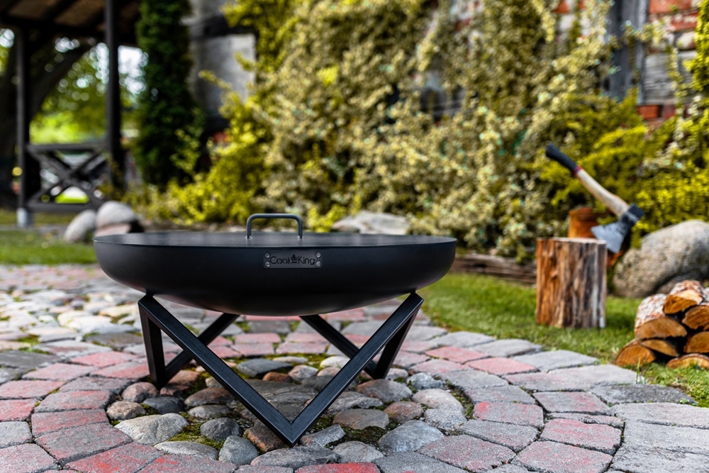 Feuerschale "Santiago" Ø 60 cm Feuerstelle für Garten aus Stahl Feuerkorb als Wärmequelle oder Grill