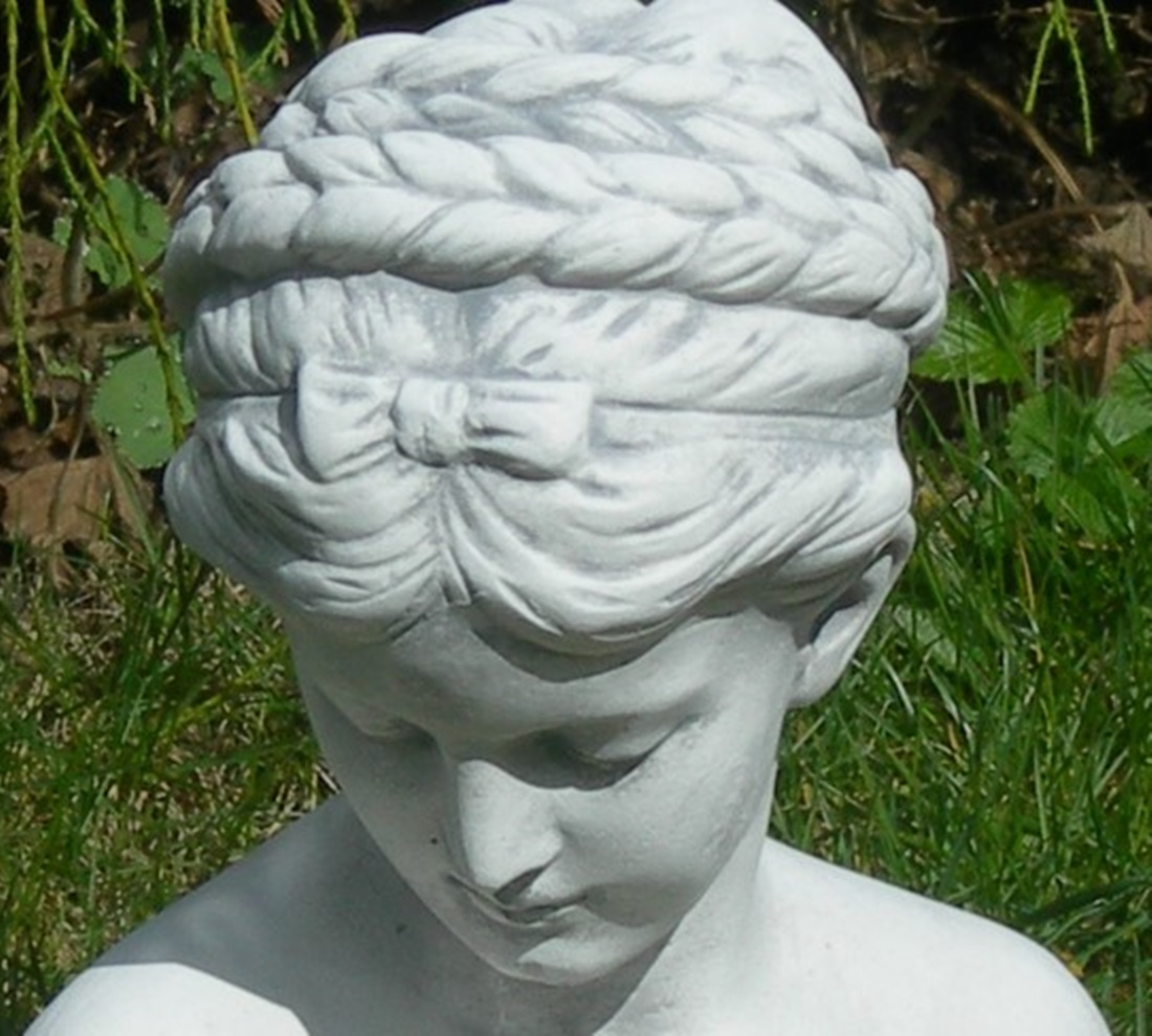Beton Figur Skulptur Statue Büste Iris H 29 cm Dekofigur und Gartenskulptur