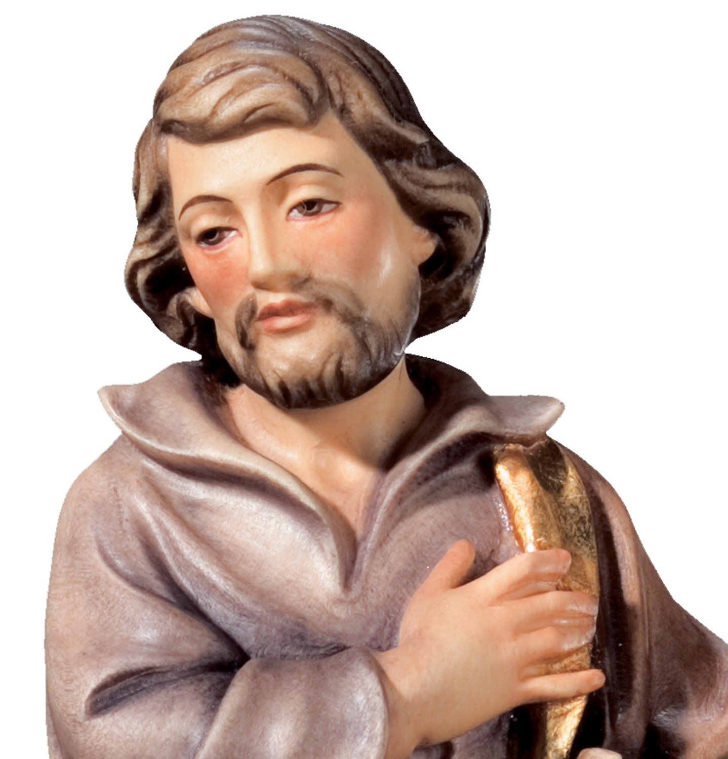 Heiligenfigur Heiliger Josef H 12 cm Josef als Arbeiter Holzfigur Holzstatue Statue aus Ahornholz