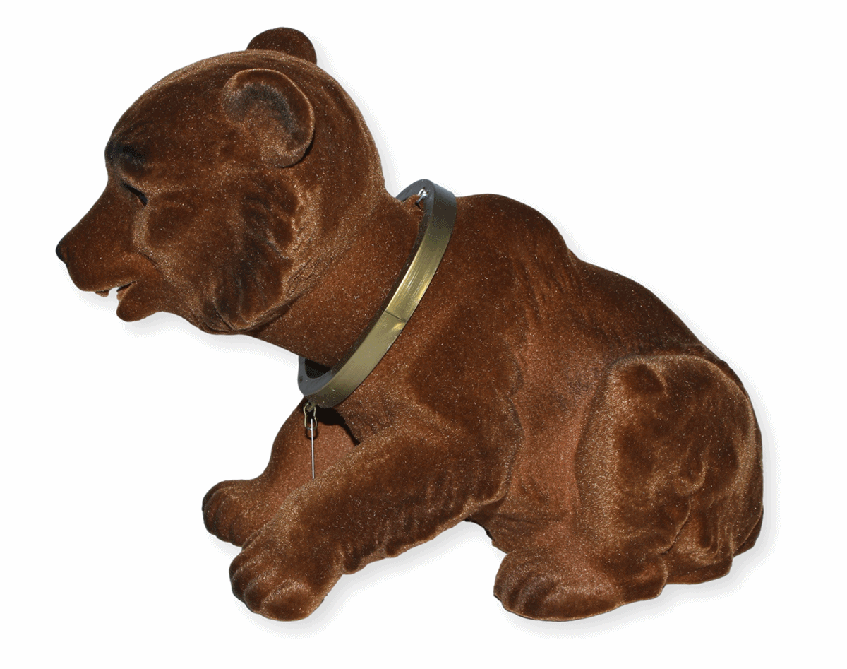 Wackel Figur Braunbär Wackeltier H 18 cm groß sitzend Dekofigur mit Wackelkopf