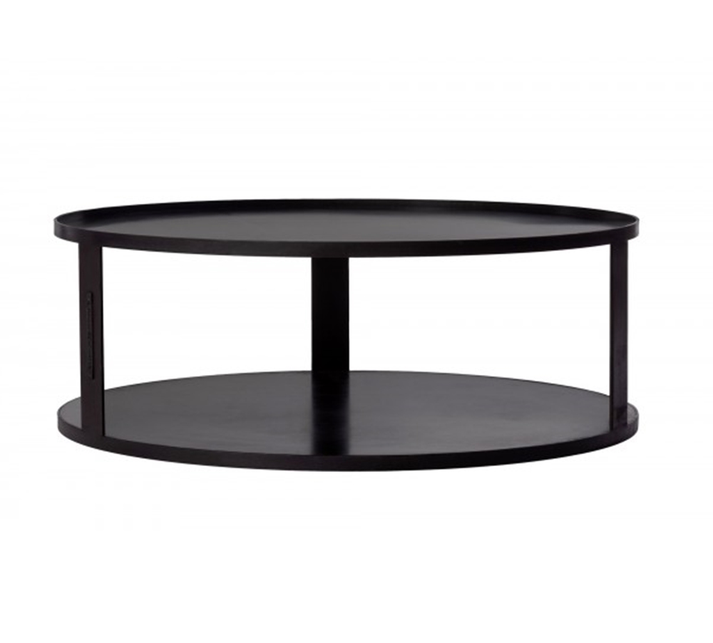 Runde Feuerschalenbasis mit Holzfach D 82 cm Bodenschutz für Feuerschale oder Feuerkorb