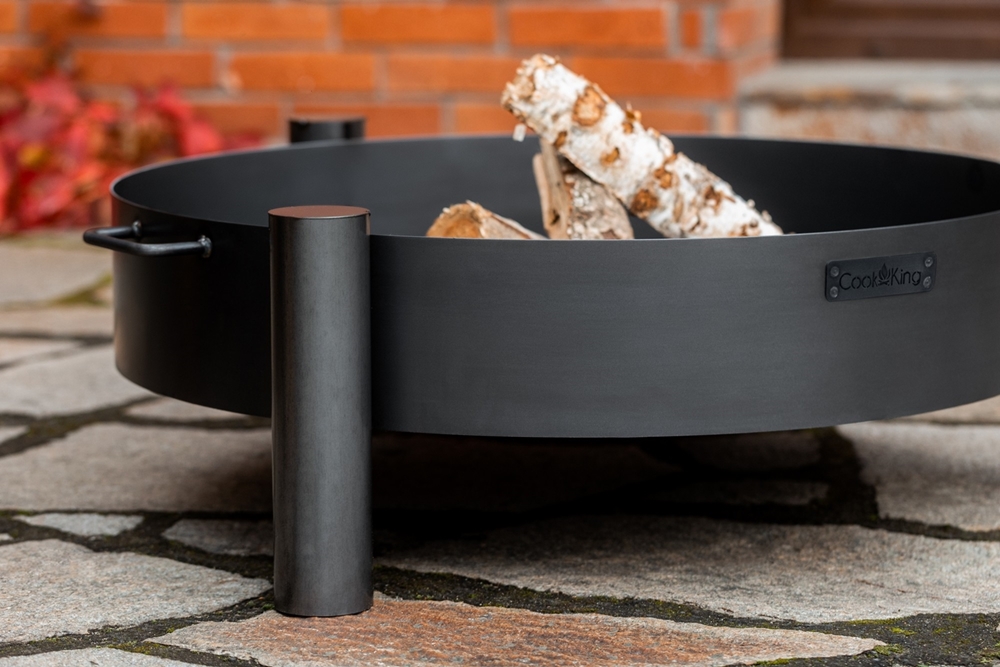 Feuerschale "Haiti" Ø 70cm Feuerstelle für den Garten aus Stahl Feuerkorb als Wärmequelle oder Grill