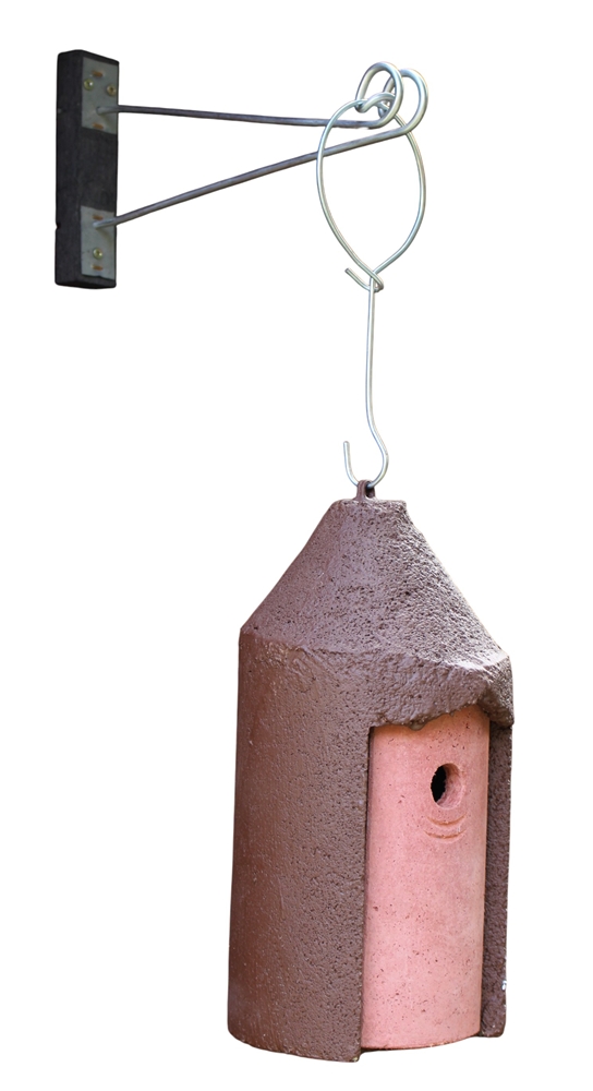 Naturschutzprodukt Nisthöhle Satz 2 Stück Typ 2M Brutinnenraum hängend FT Nisthilfe Flugloch 26 mm