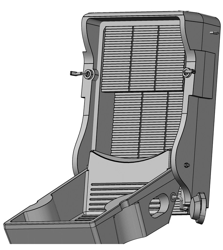 Naturschutzprodukt Fledermaus-Großraum-Flachkasten 3FF Nistkasten mit Inspektionsluke