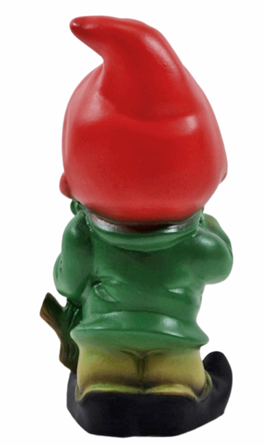 Deko Figur Zwerg Gartenzwerg mit Säge stehend H 19,5 cm Gartenfigur aus Kunststoff