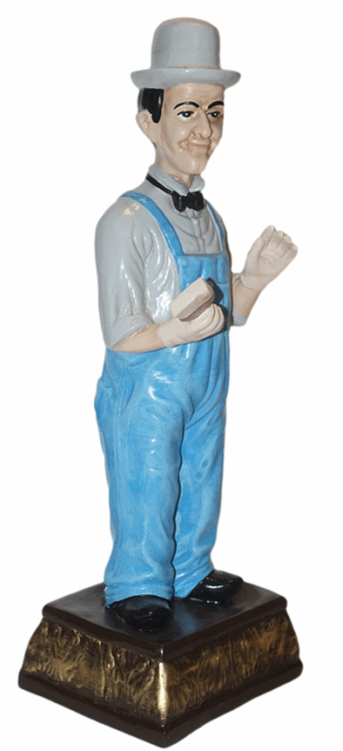 Dekorationsfigur Komiker Doof H 47 cm stehend Deko Figur Stan Laurel aus Kunstharz
