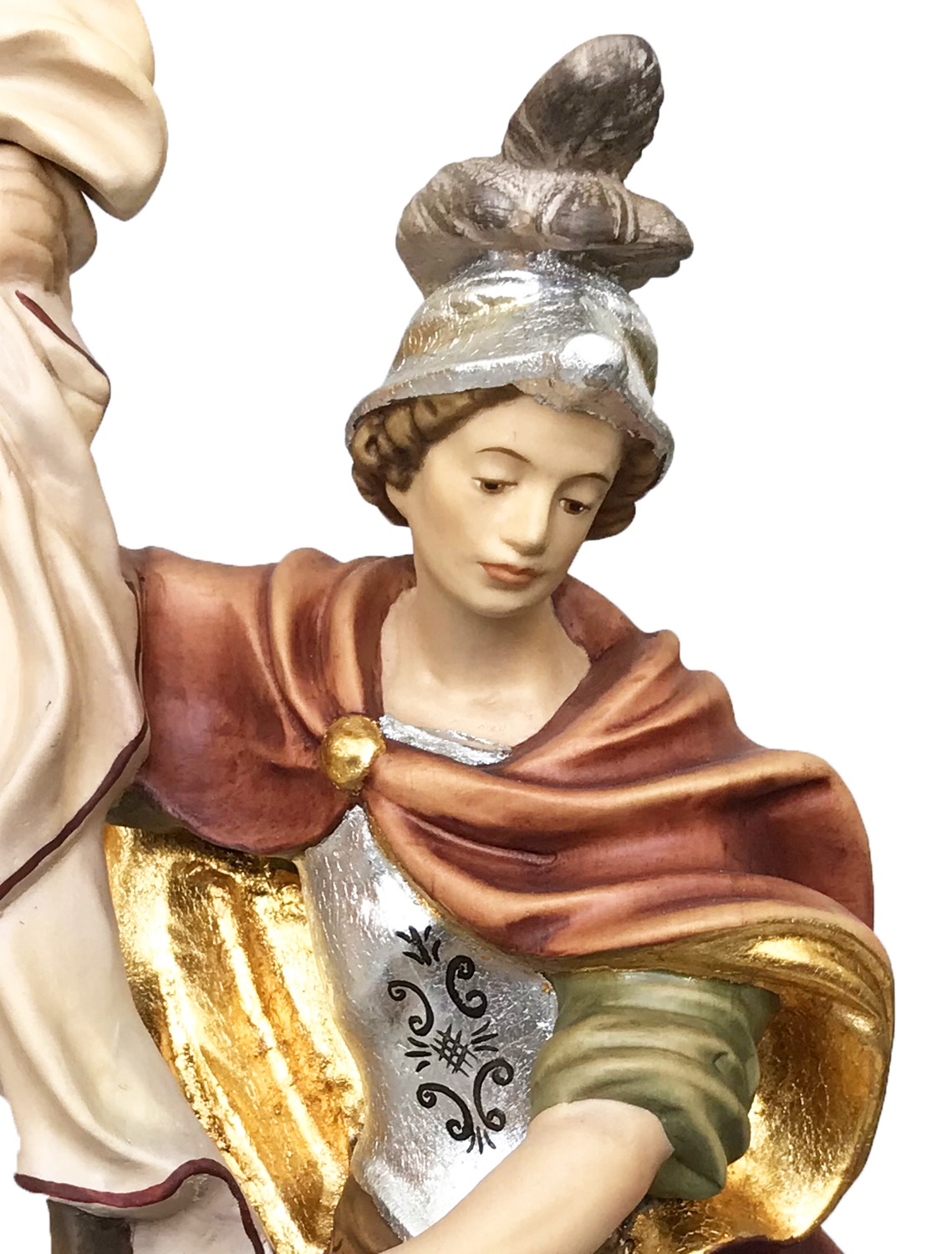 Heiligenfigur Heiliger Florian H 20 cm Florian von Lorch Holzfigur Schutzpatron Statue aus Ahornholz