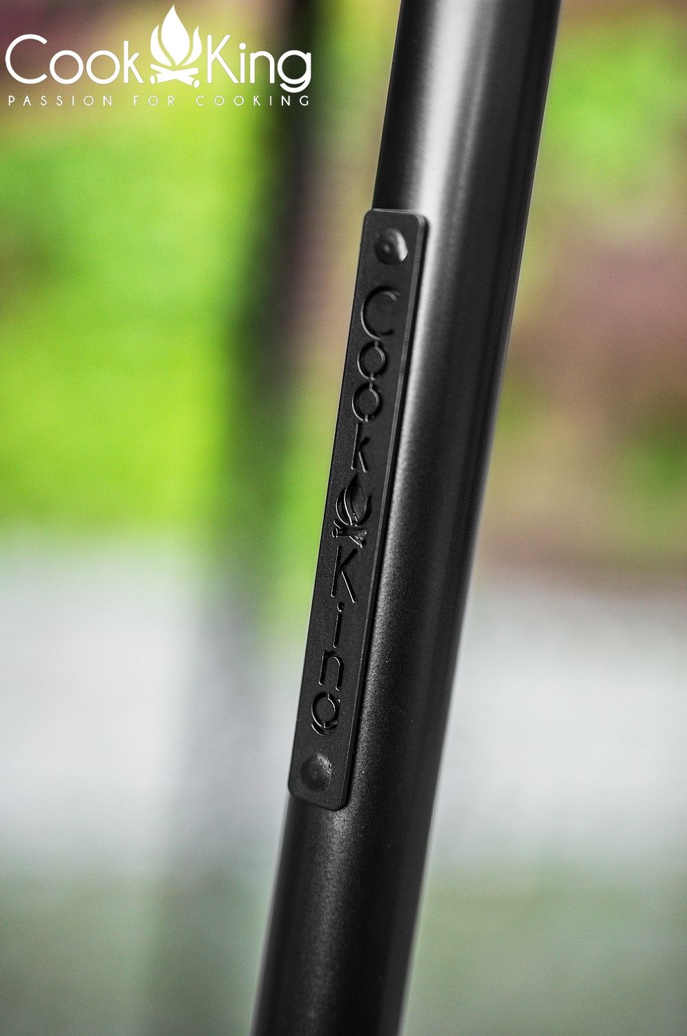 Premium Dreibein Gestell Tipi H 210 cm aus Naturstahl Grill Tripod Grillständer Schwenkgrill