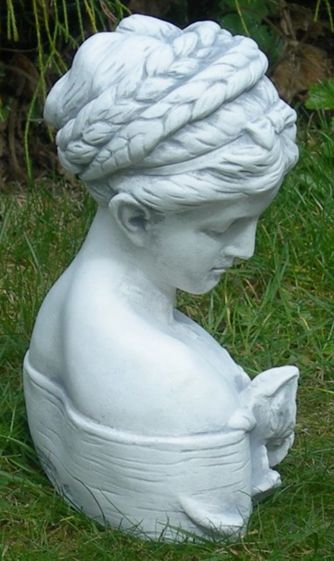 Beton Figur Skulptur Statue Büste Iris H 29 cm Dekofigur und Gartenskulptur