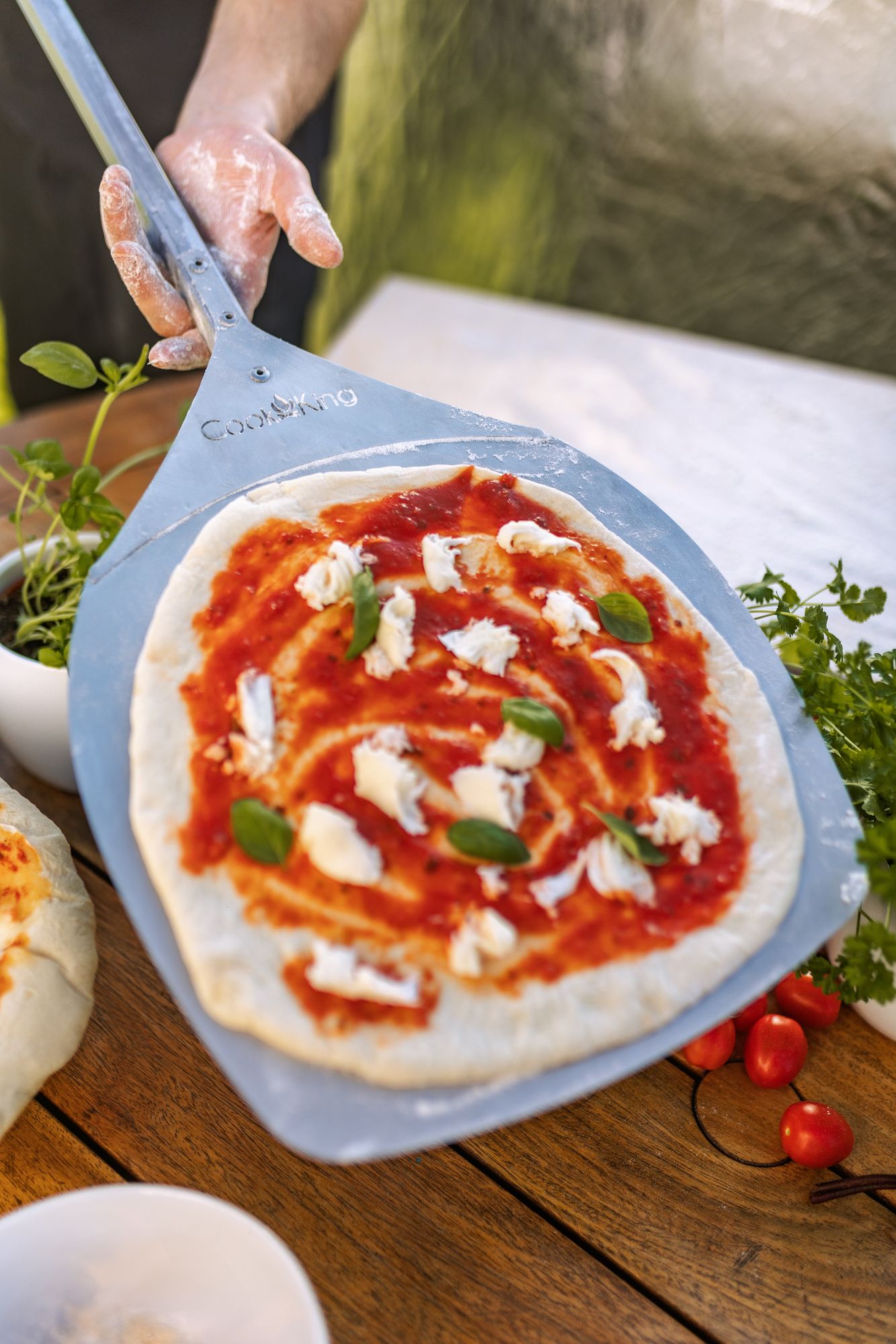 Zubehör Pizzaschaufel für Gartenkamine Vento L 105 x B 31 cm Pizzaschieber aus Edelstahl