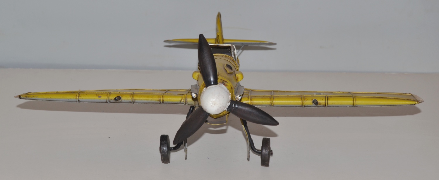 Blechflugzeug Nostalgie Modellflugzeug Oldtimer Marke Messerschmitt ME BF 109 aus Blech L 41 cm