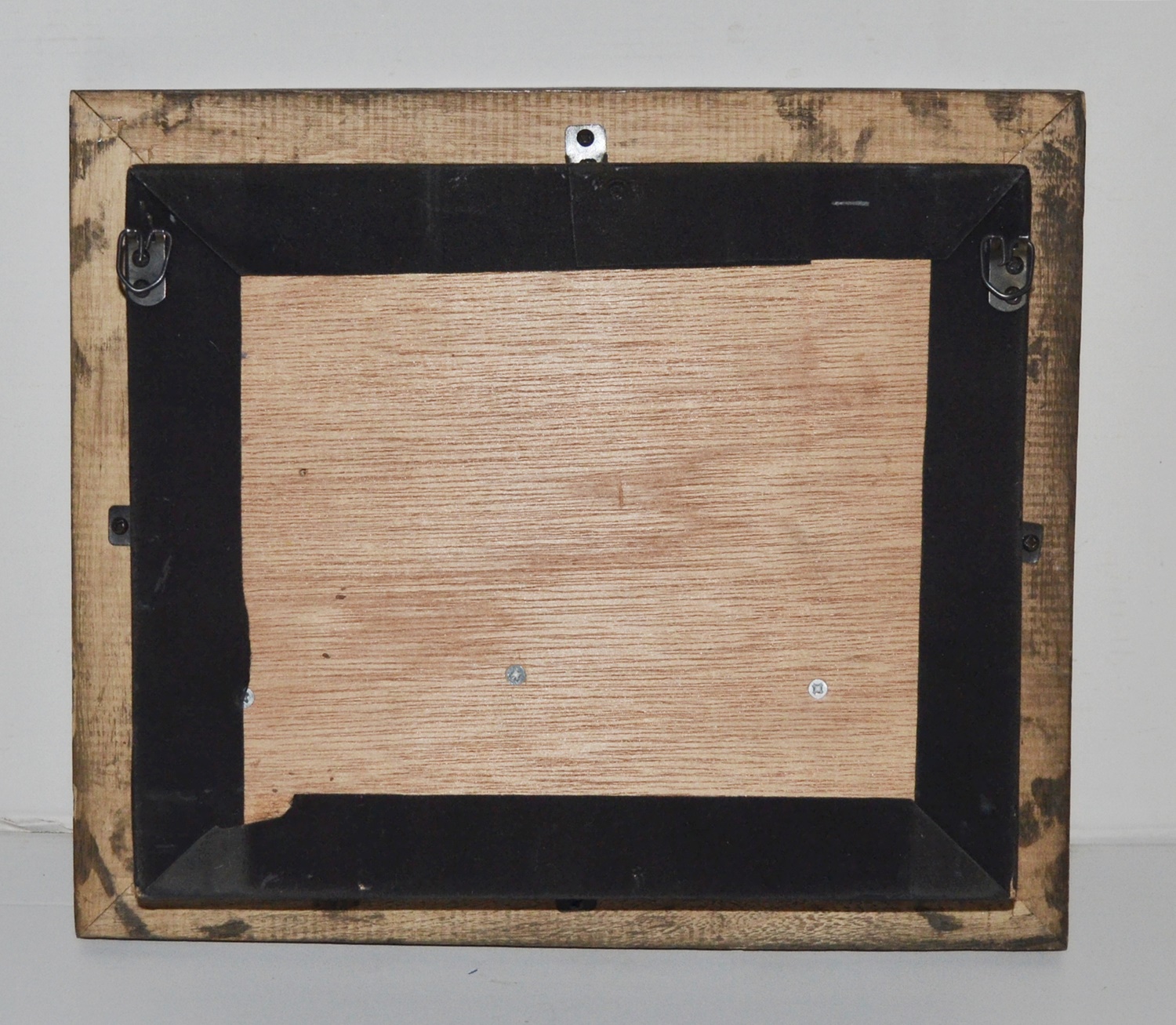 Nostalgie Bild Collagenbild Olivenöl Essig Restaurant Holzbilderrahmen zweidimensional Foto H 34 cm