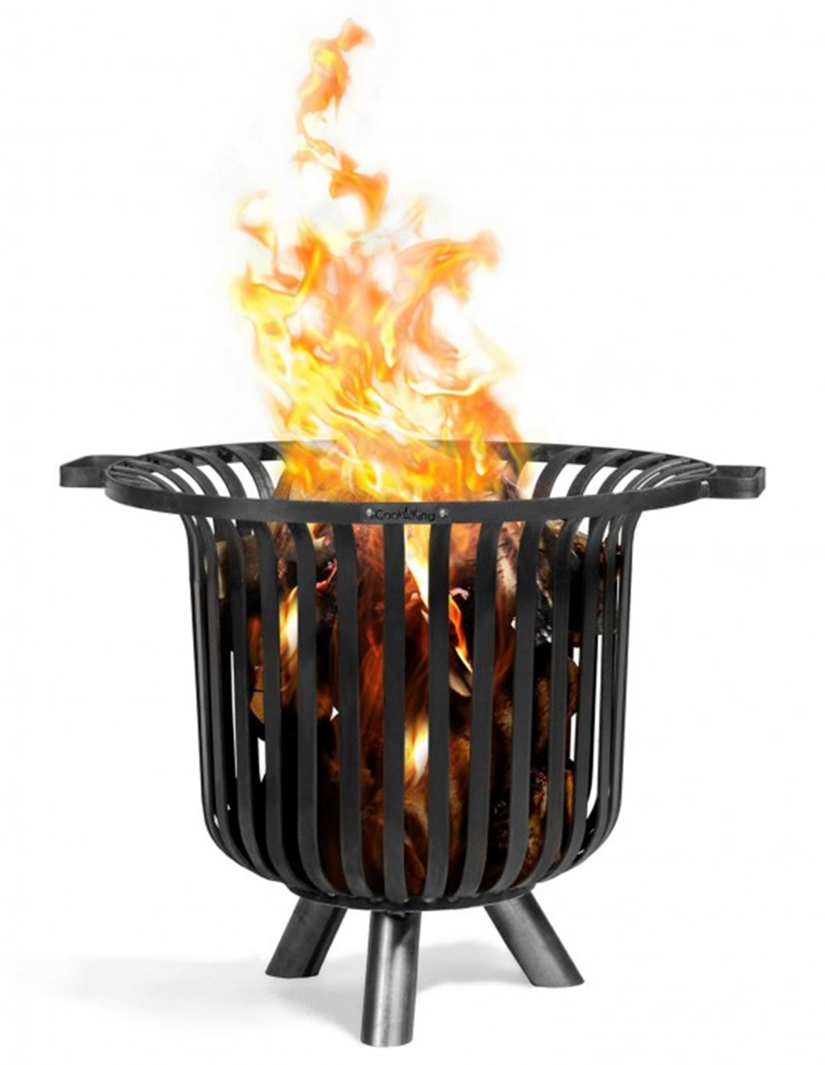 Feuerkorb "Verona" Ø 60 cm Feuerstelle für den Garten aus Stahl Feuersäule als Wärmequelle oder Gril