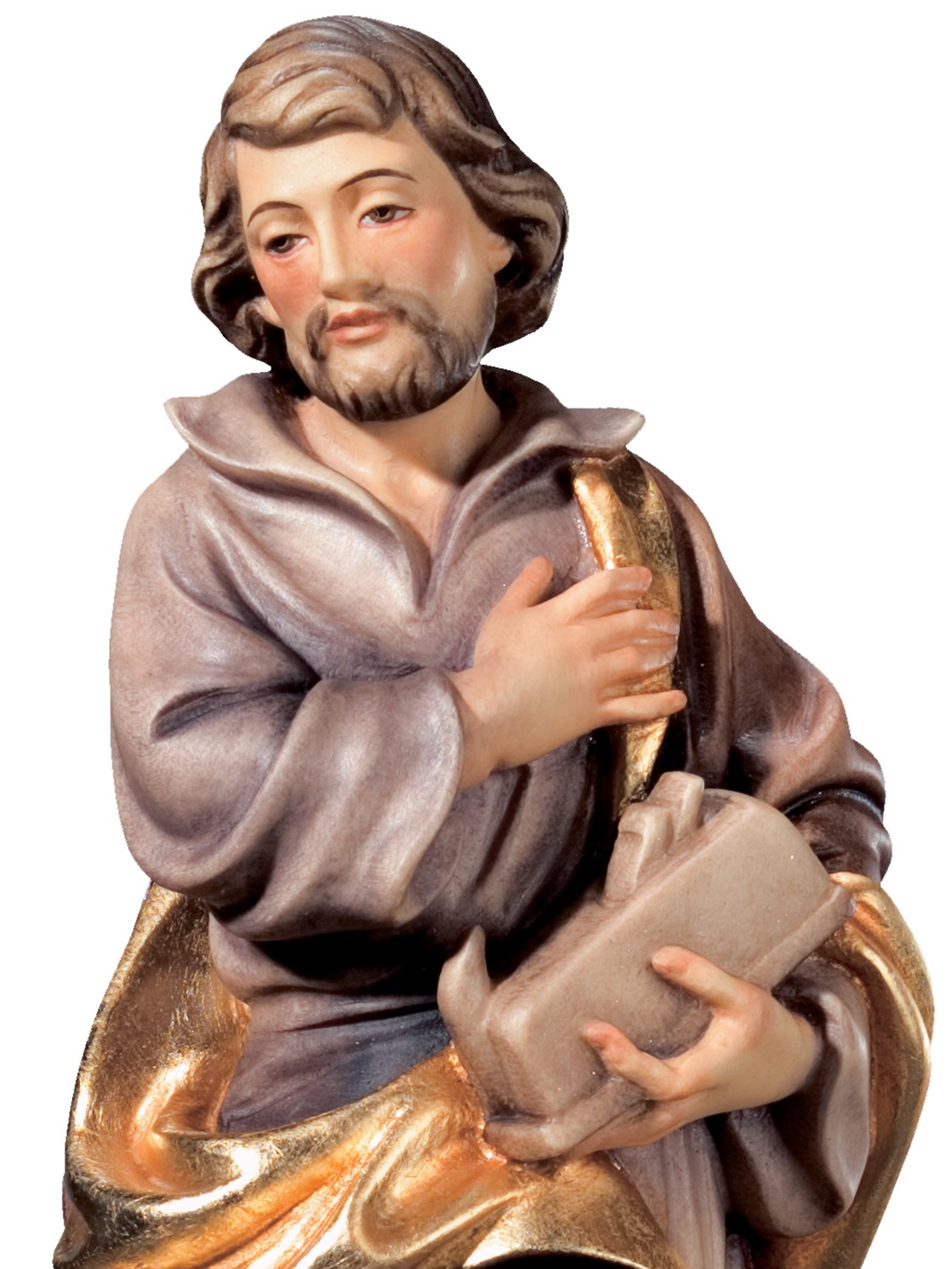 Heiligenfigur Heiliger Josef H 12 cm Josef als Arbeiter Holzfigur Holzstatue Statue aus Ahornholz