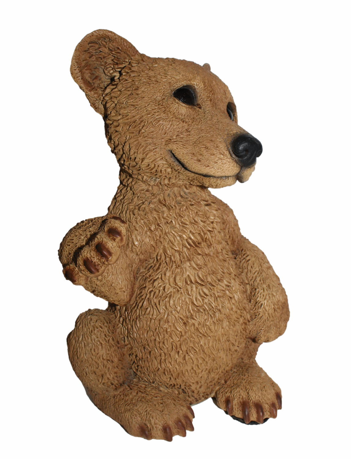 Dekofigur Tierfigur Bärfigur Bär stehend winkend Kollektion Castagna Sammlerfigur aus Resin H 24 cm