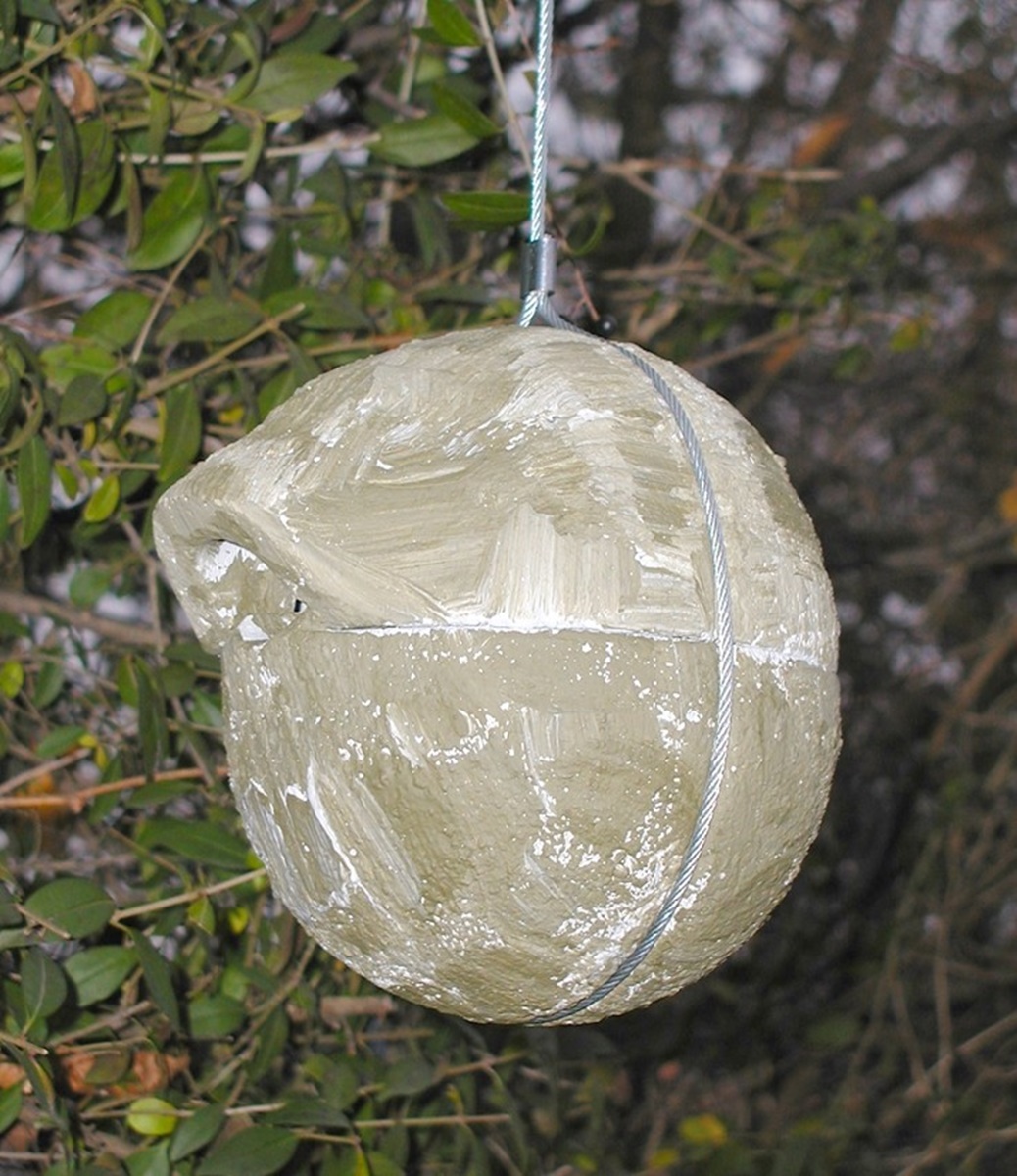 Naturschutzprodukt Nistkasten Nisthilfe Zaunkönigkugel 1ZA Efeu grün Flugloch 30 x 27 mm