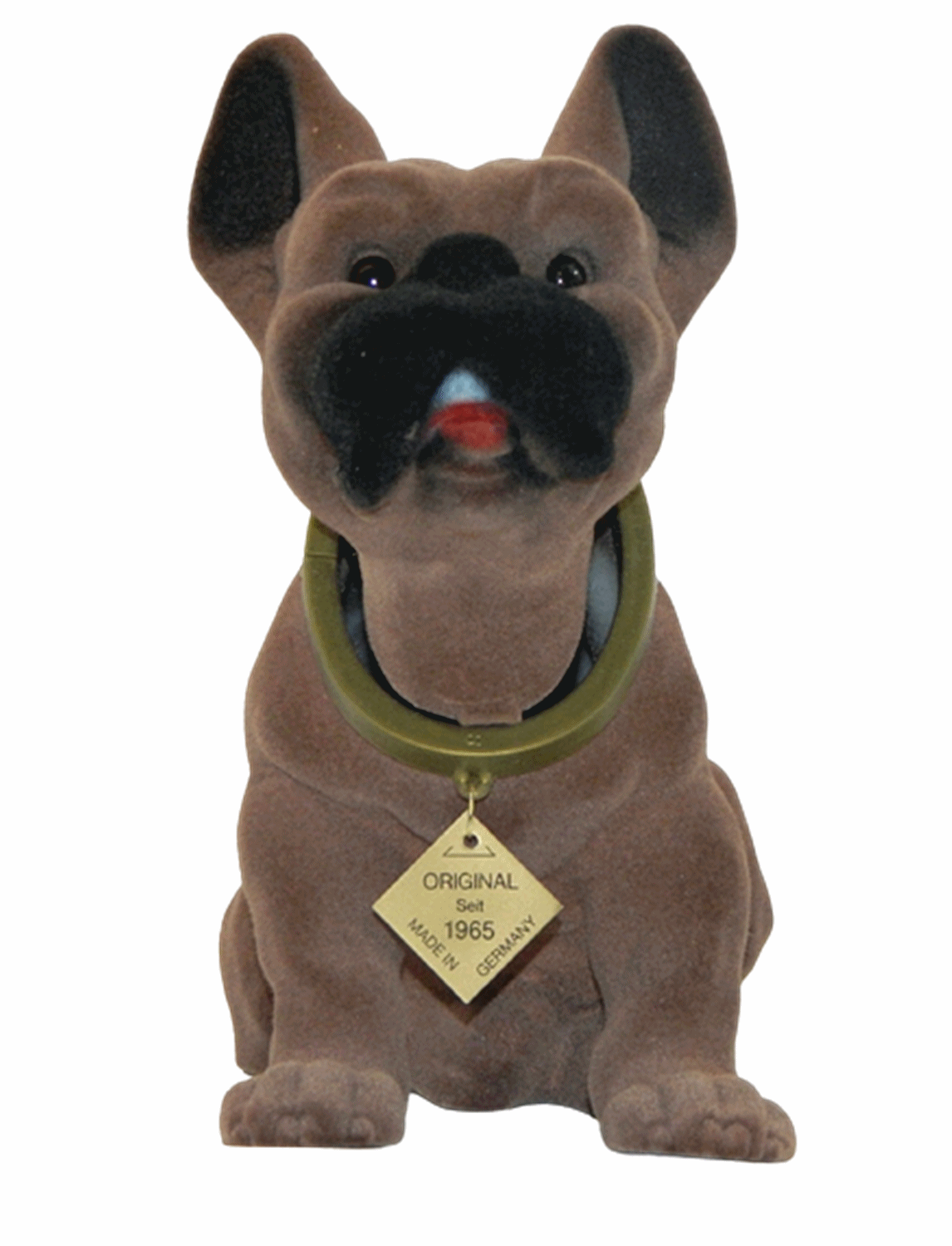 Wackel Figur Hund Boxer Wackelfigur H 20 cm groß Dekofigur mit Wackelkopf