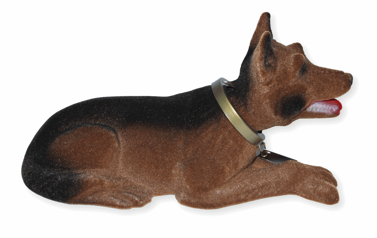 Wackel Figur Hund Schäferhund Wackelfigur H 10 cm klein Dekofigur mit Wackelkopf