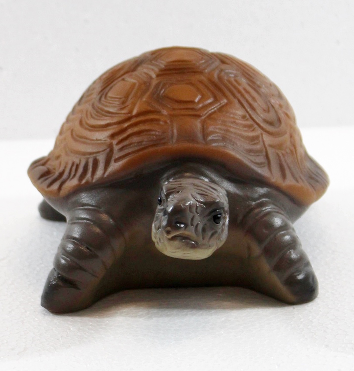 Deko Garten Figur Gartenfigur Tierfigur Teichfigur Schildkröte klein aus Kunststoff Höhe 8 cm