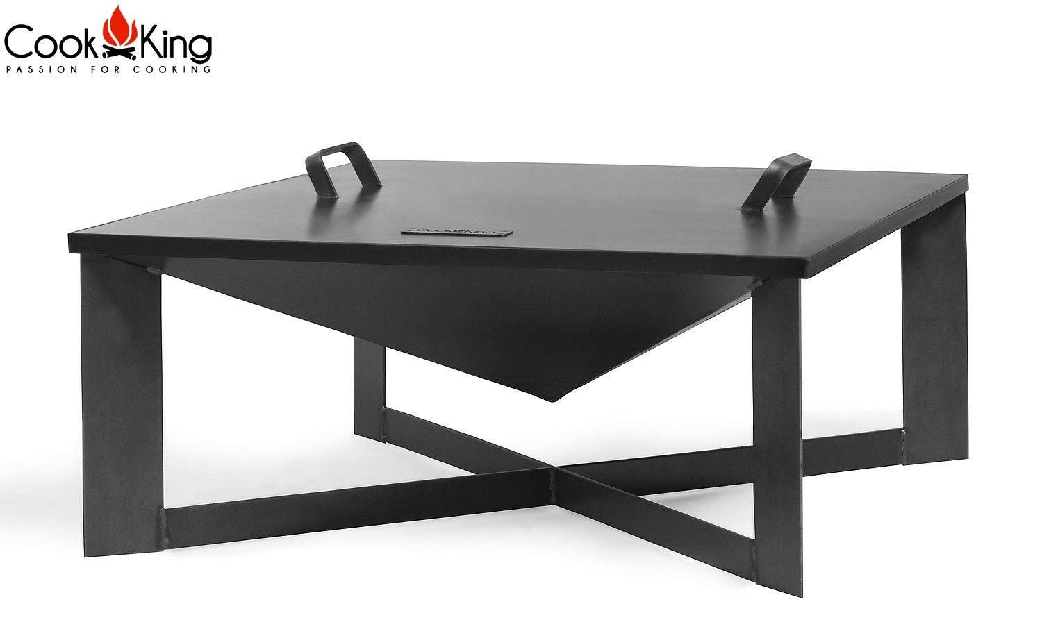 Feuerschale "Cuba" B 70 cm Feuerstelle für Garten aus Stahl Feuerkorb als Wärmequelle oder Grill