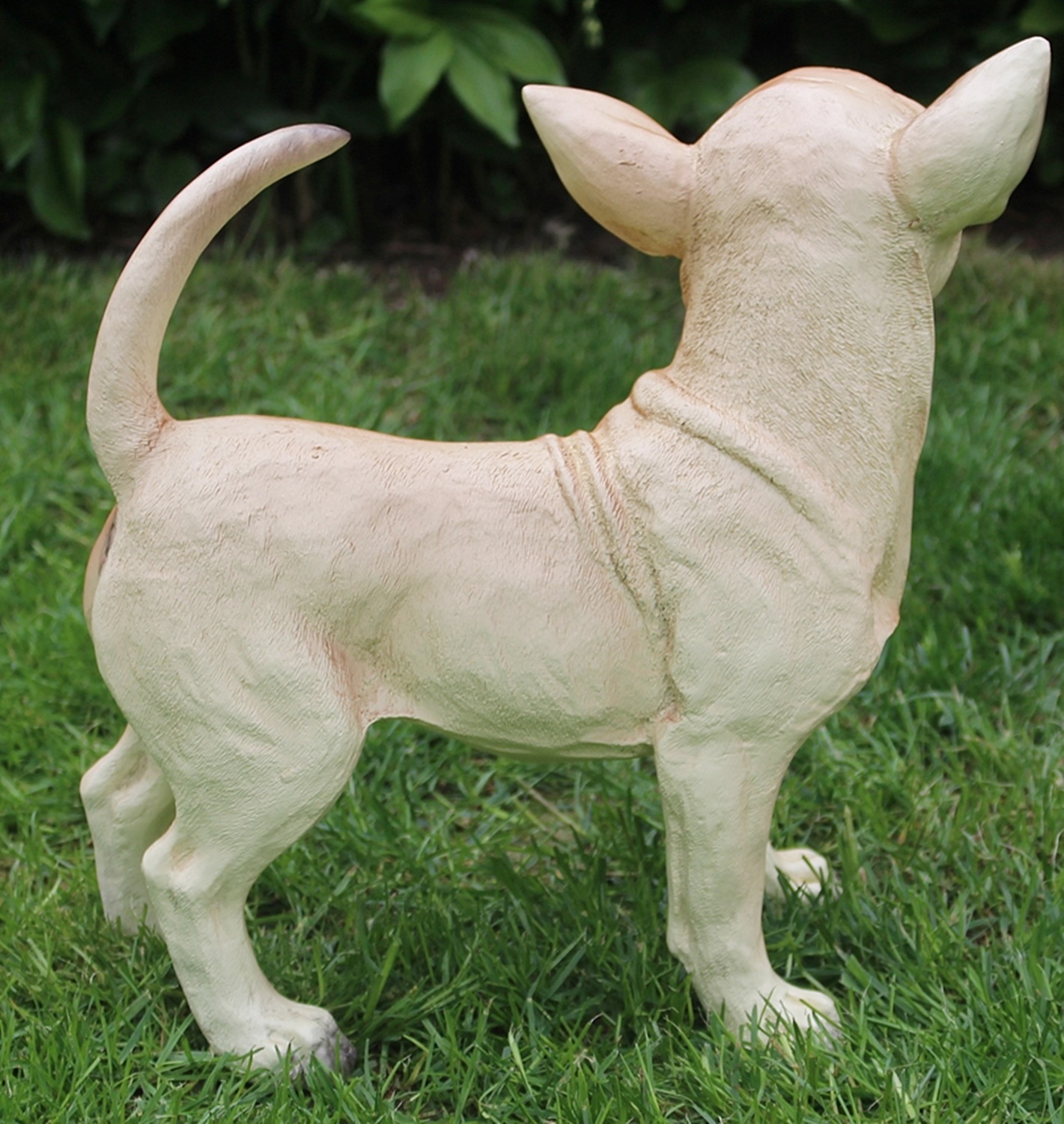Dekorationsfigur Hund Chihuahua Höhe 34 cm Dekofigur aus Kunstharz