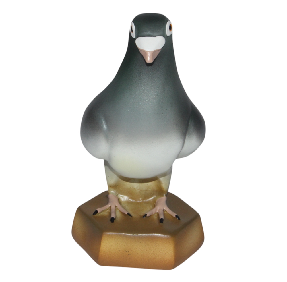 Deko Figur Gartenfigur Vogel Taube stehend H 23 cm x L 26 cm Vogelfigur Tierfigur aus Kunstharz